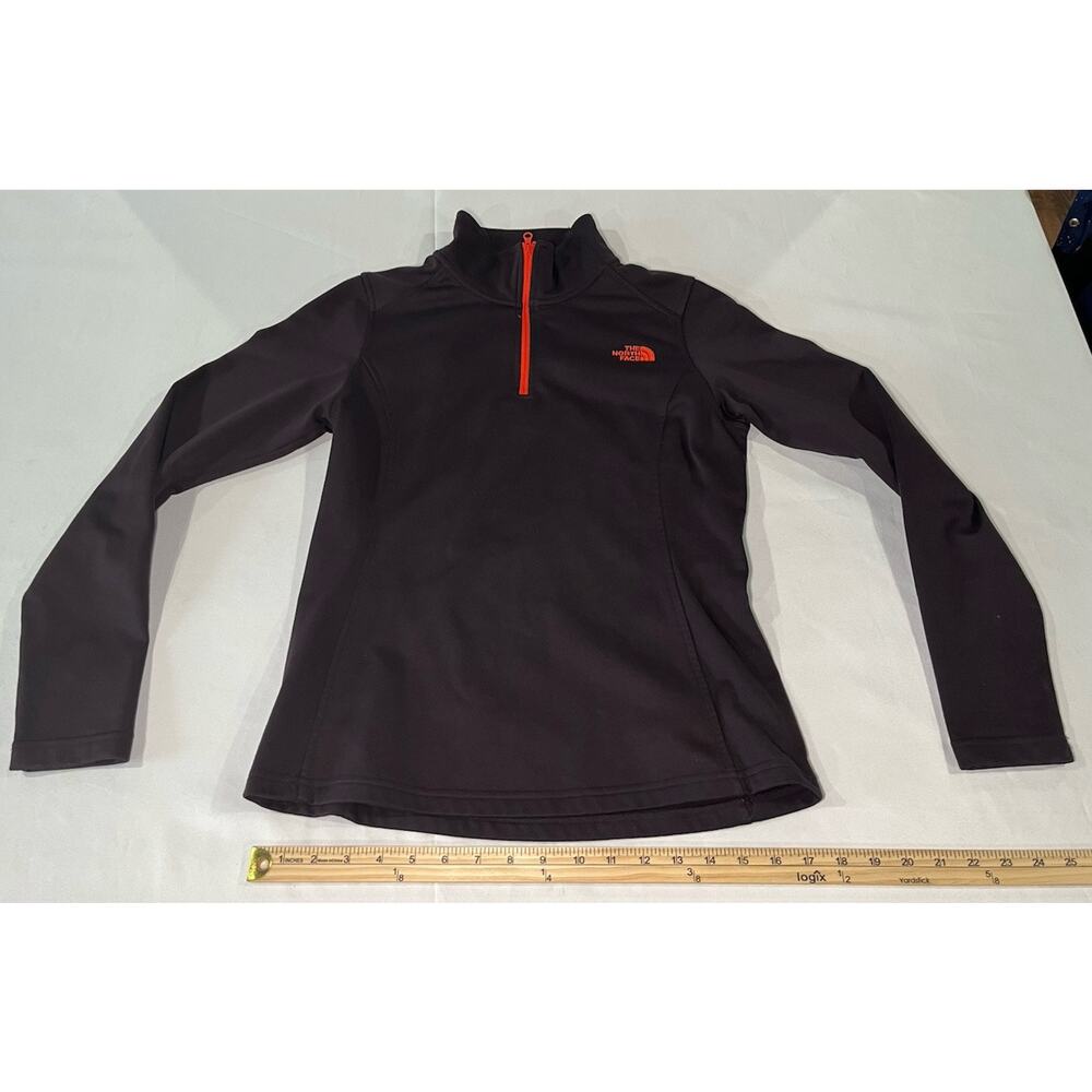 The North Face Women’s Glacier Pullover 1/4-Zip Small Purple Orange Outdoor SM